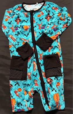 &ME curious George Halloween bamboo Pj set