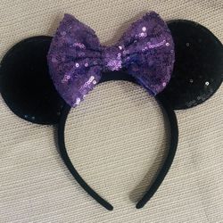 Mickey Ears Lavender & Black