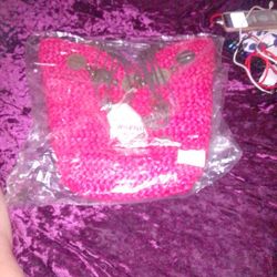 New Red Beach Purse In Bag