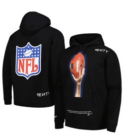 Fenty for Mitchell & Ness Black Super Bowl LVII Icon Pullover Hoodie size large