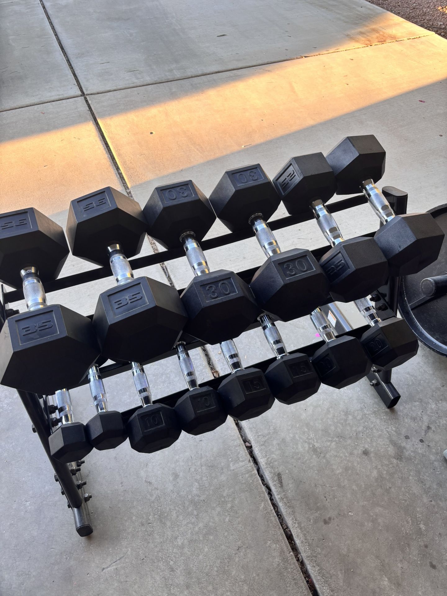 Dumbbell Set With Rack