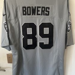 Brock Bowers #89 Las Vegas Raiders New Silver/black Jersey Size Extra Large