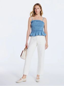 Brand new Free Assembly Women's Cropped Carpenter Barrel Jeans, 27" sz 0