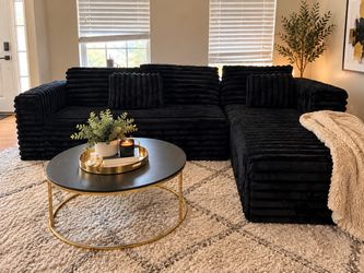 Black Corduroy couch