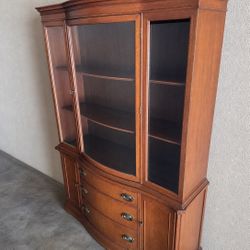 Curved Glass China Cabinet 