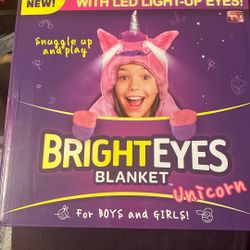 Bright Eyes Unicorn Blanket 