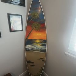 Hand Painted Surfboard Decor 