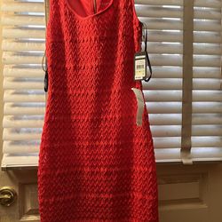 gorgeous lightweight red dress new