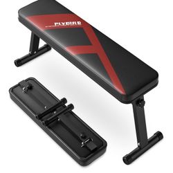 Flybird Flat Bench Foldable 600lbs Strength Training 