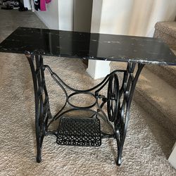 Marble Top Sewing Machine Stand 