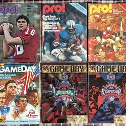 New England Patriots Program Lot (6) 1971 1st game, 1976, 1980, 1984, 1996 Playoffs