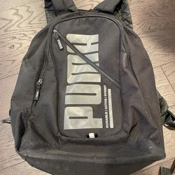 Puma sports black backpack