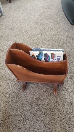 Antique book and magazine holder