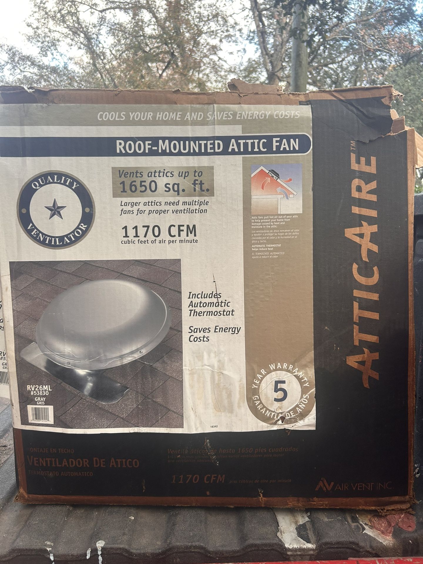 New Attic Fan
