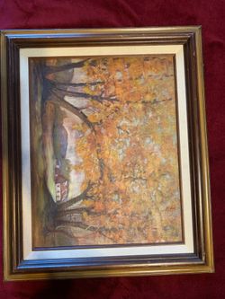 Oil painting on board