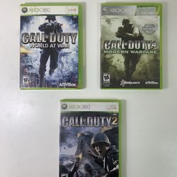 Three Call Of Duty Games 