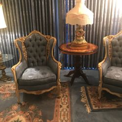 Two Antique French Provincial Chairs
