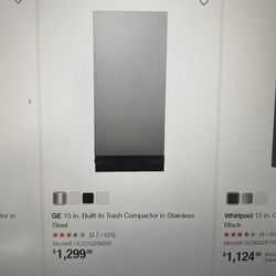 Brand new GE trash compactor – factory sealed in original box