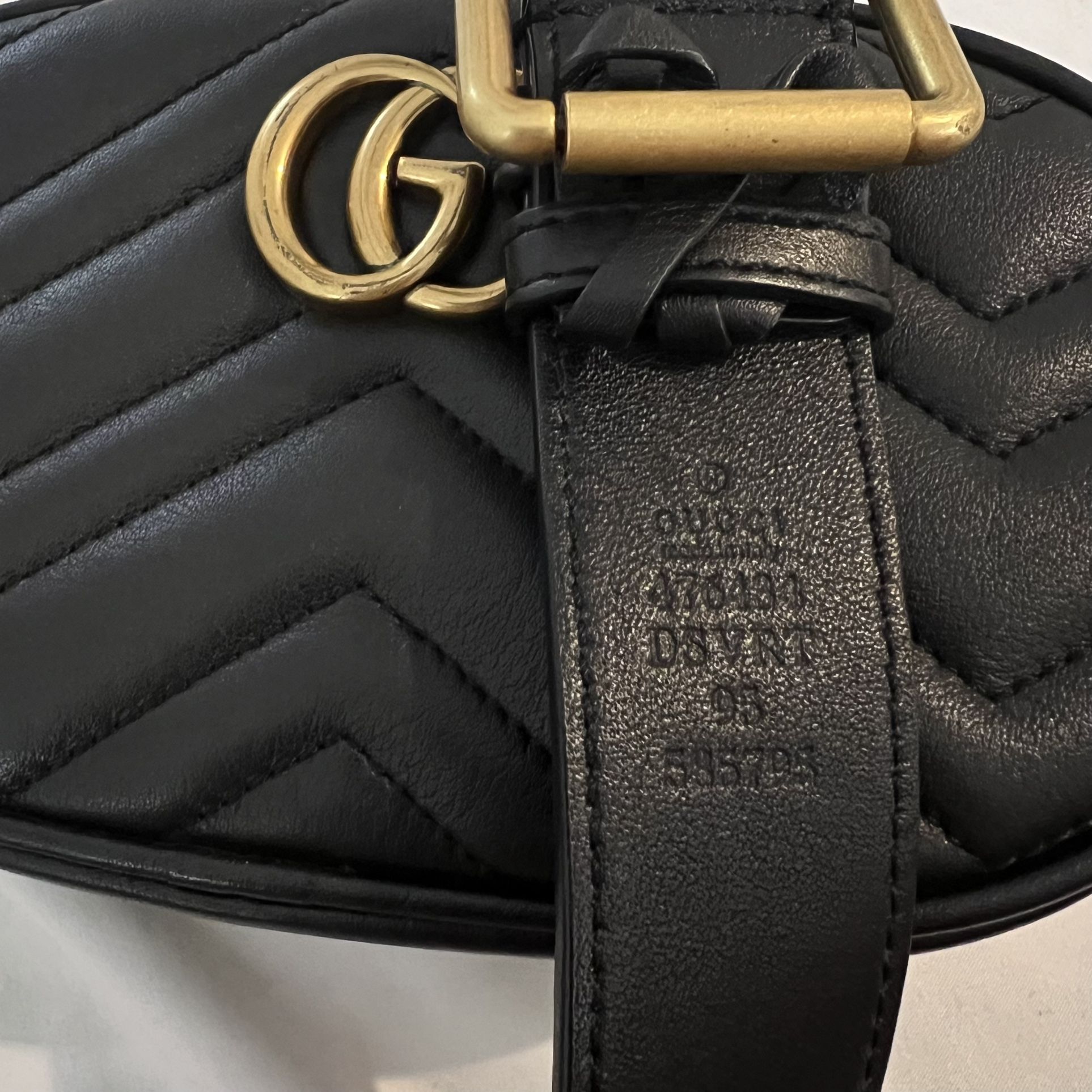 Gucci marmont belt shop bag fake vs real