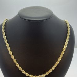 14k Gold Rope Chain. New