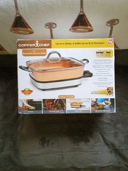 Copper Chef Removal 12-in Electric Skillet