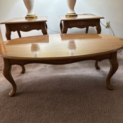 Coffee Table And 2 End Tables