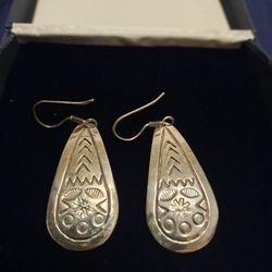 Vintage Sterling Silver Earrings 