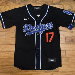 Classic Black Los Angeles Dodgers Shohei Ohtani jersey Fully Stitched