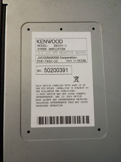 Kenwood Amp