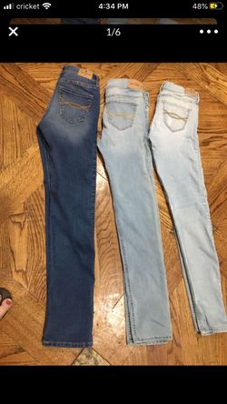 ABERCROMBIE JEANS FOR GIRL SIZE 13/14 $ 6 each very good condition