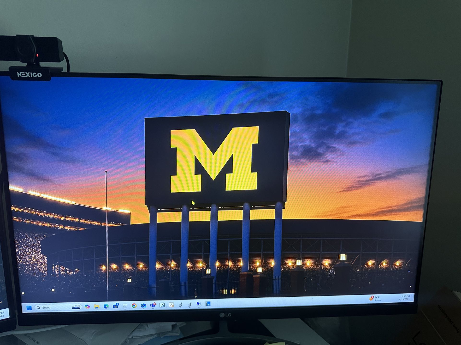 Two 27 inch LG monitor