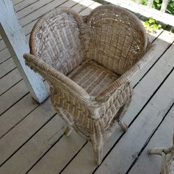 Handwoven Wicker Plant Stand