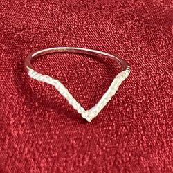 Silver Wedding Band # 7.5