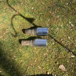 4 Inch Chrome Tips  3inch Pipe