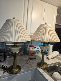 Vintage Stiffel MCM Regency Lamps