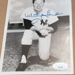 Whitey FORD autographed Photo With Coa