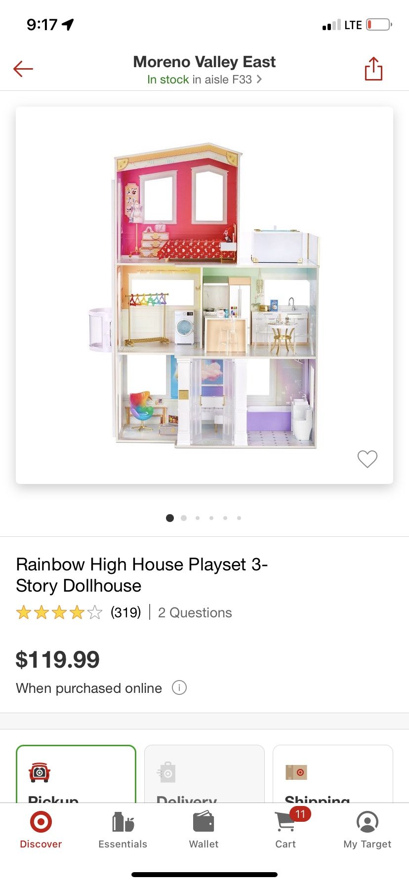 Rainbow High Doll House
