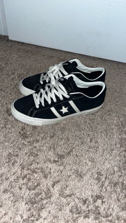 Converse one star black beige almost new size 9 no box