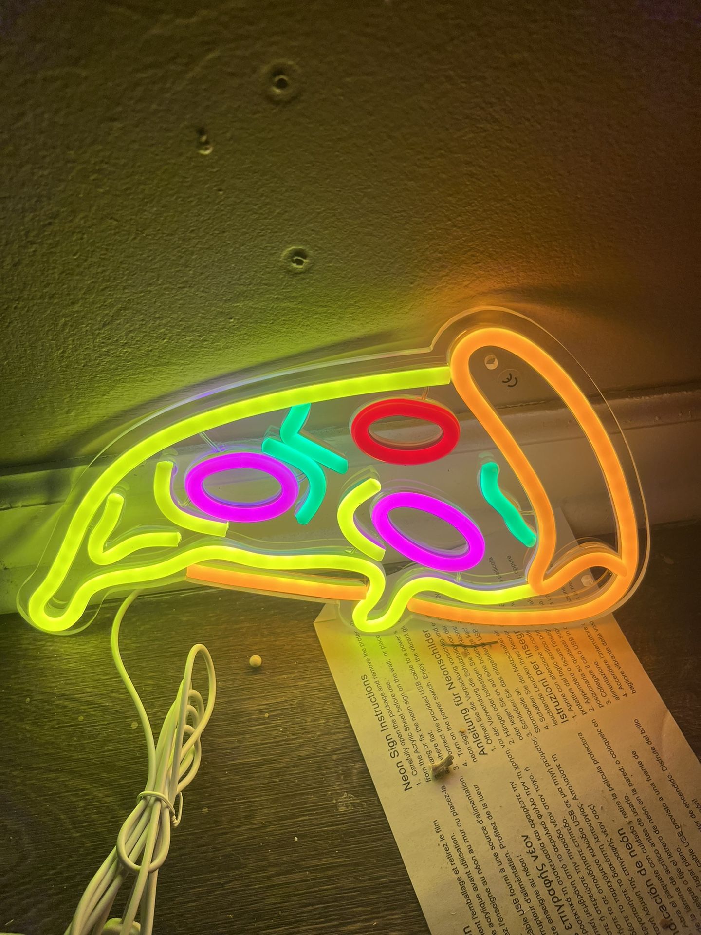 Pizza Slice Neon Sign