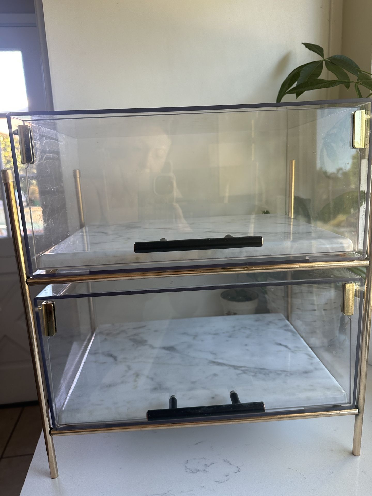 Gorgeous Display Case For Baked Goods, Jewelry, Whatever You Want To Sell Or Use It For! Double Level