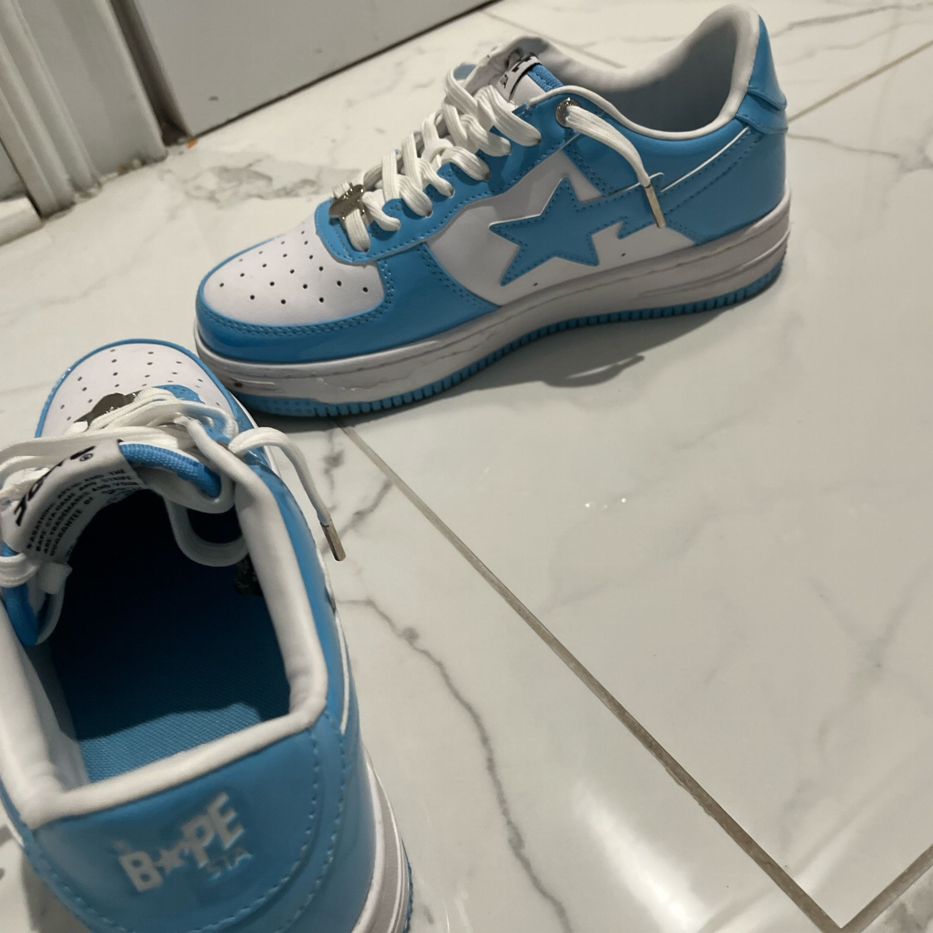 Size 7 Blue Bape Trainers