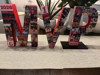 Wooden  letter collage