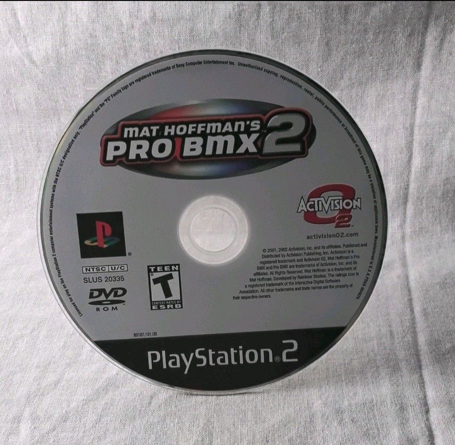Mat Hoffman's Pro BMX 2 PS2 (Disc Only, 2002)