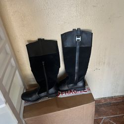 Never Used Black Boots Size 8