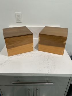 Two small storage boxes. Wood construction