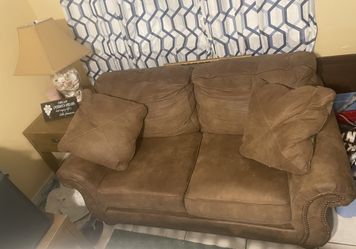 Brown couch set