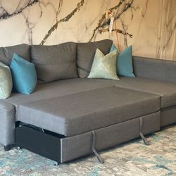 IKEA Fahrenheit Sectional Couch With Pull Out Bed