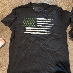 Monster Energy American Flag Shirt - L