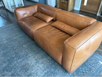 Leather Sofa with electric recline