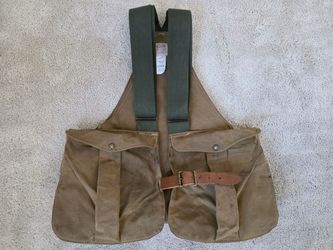 Vintage Filson Style 30 Tin Cloth Game Bag Hunting Vest Regular USA Canvas